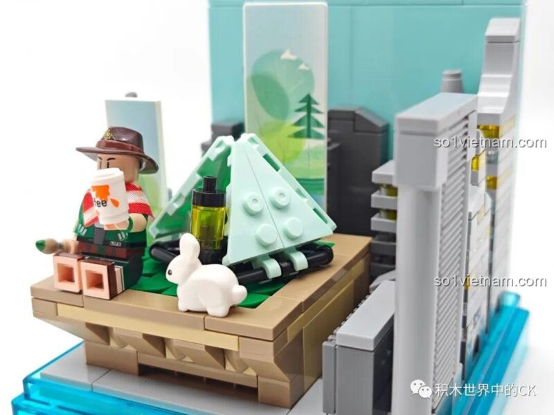 Mô hình hoàn thiện AREA-X AX0081 bộ lắp ghép Mô hình Cắm trại Thành phố 81, ảnh review, chất lượng xuất sắc.