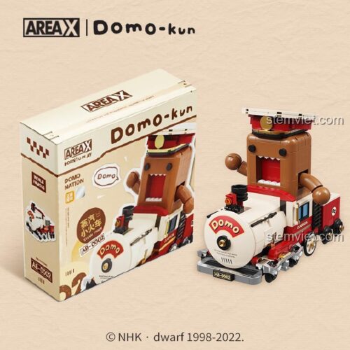 Hình ảnh hộp sản phẩm bộ lắp ráp Tàu hỏa cổ điển Domo-kun AREA-X, mã AB-002, chất lượng cao, giá tốt.