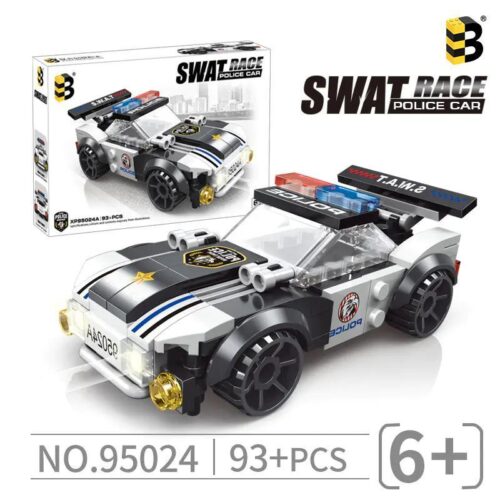 Bộ lắp ghép B-Bao 95024 Xe Cảnh Sát Đặc Nhiệm SWAT giá rẻ cho bé trai 6 tuổi, đồ chơi mô hình chất lượng cao.