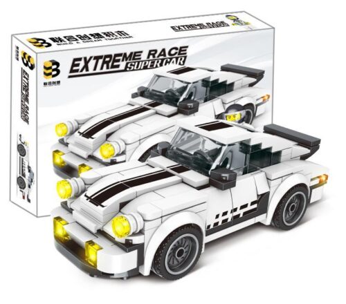 Bộ lắp ráp Xe đua Porsche 911 B Brand 221 màu trắng, một món đồ chơi sáng tạo cho bé trai 6 tuổi với mức giá rẻ.