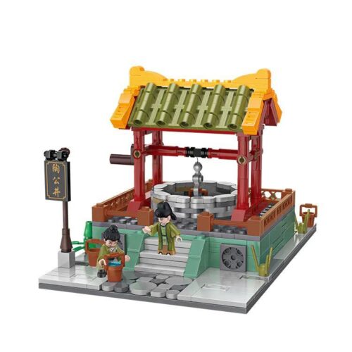 BALODY 21018 Mô hình Giếng Cổ Đường Bạch Hổ Phường, bộ đồ chơi kiến trúc cổ, 483 chi tiết, phù hợp cho bé 14 tuổi