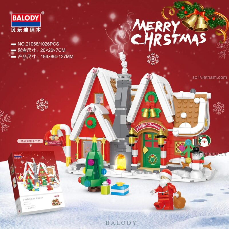 Hộp đựng Ngôi nhà Bánh Gừng BALODY 21058