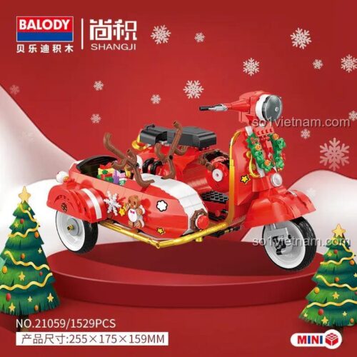 Hộp sản phẩm Xe máy ba bánh Giáng sinh BALODY 21059