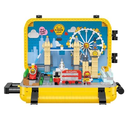 Bộ lắp ghép vali B.Duck Travel Suitcase BALODY 21061, tái hiện London thu nhỏ, 1499 mảnh, cho bé gái 6 tuổi, giá tốt