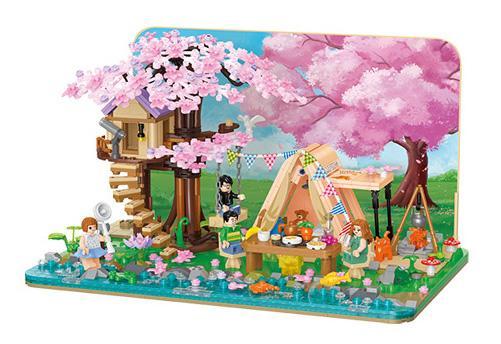Bộ lắp ráp Khu cắm trại dã ngoại Balody 21169 cho bé gái 6 tuổi, mô hình cắm trại giá tốt, chất lượng cao.