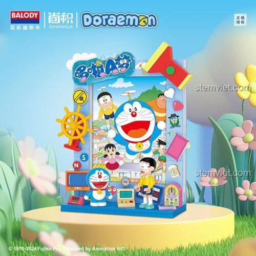 Hộp bộ lắp ghép Khung ảnh Doraemon BALODY 21261, đồ chơi mô hình Khung ảnh bảo bối Doraemon, chất lượng cao, phù hợp bé 6 tuổi.