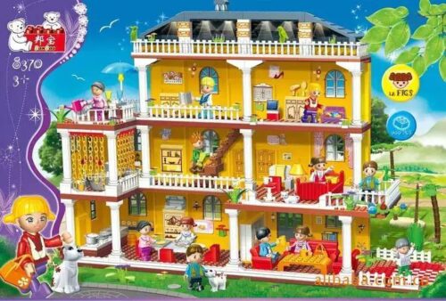 Bộ lắp ghép 邦宝 8370 Biệt thự gia đình 900 mảnh ghép cho bé gái 3 tuổi