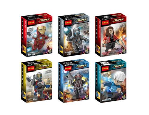Bộ đồ chơi BECOOL 0220 Minifigure Biệt Đội Siêu Anh Hùng Avengers: Thời Đại Ultron, bộ 6 minifigure Iron Man, Scarlet Witch, Quicksilver, Ultron cho bé trai 6 tuổi, chất lượng cao, giá tốt