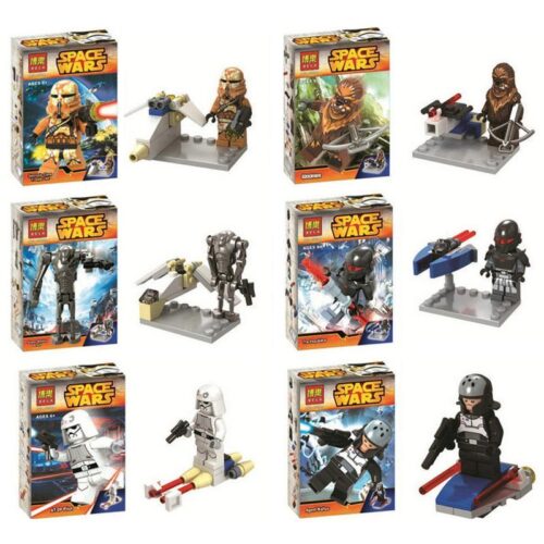 Bộ 6 Minifigure Lắp Ráp Star Wars: Thần Lực Thức Tỉnh BELA 10389, đồ chơi lắp ráp Star Wars cho bé trai 6 tuổi, chất lượng cao, giá tốt.