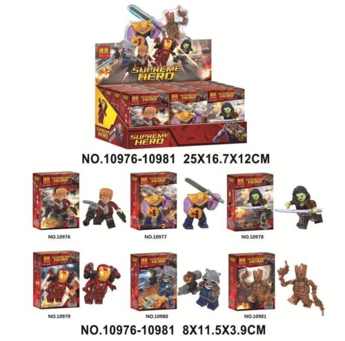 bộ đồ chơi Minifigure Guardians of the Galaxy giá rẻ cho bé trai 6 tuổi.