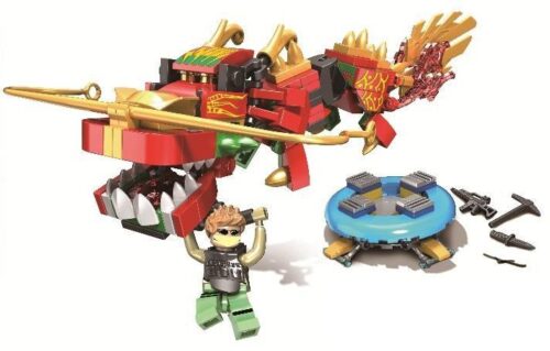 Hộp đồ chơi xếp hình Lari 11126 Rồng Đỏ Fortnite, quà tặng cho bé trai 6 tuổi.