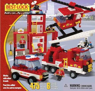 Bộ lắp ghép trạm cứu hỏa thành phố Best-Lock 47505 gồm 475 mảnh, phù hợp cho bé trai 6 tuổi. Giá rẻ, chất lượng.