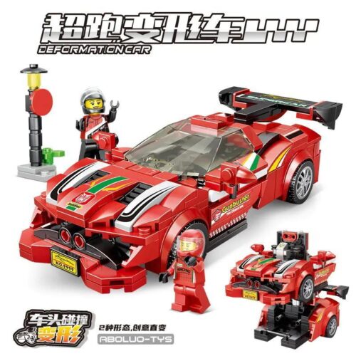 Bộ đồ chơi Siêu xe biến hình Ferrari 488 Blocko BLK-0102 giá tốt cho bé trai 6 tuổi, biến hình đỉnh cao từ xe thành robot, rèn luyện tư duy sáng tạo.