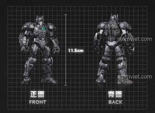 Mô hình BLOKEES 71145 Đội Trưởng Tinh Tinh, đồ chơi mô hình BLOKEES, chiến binh Optimus Primal có đèn LED