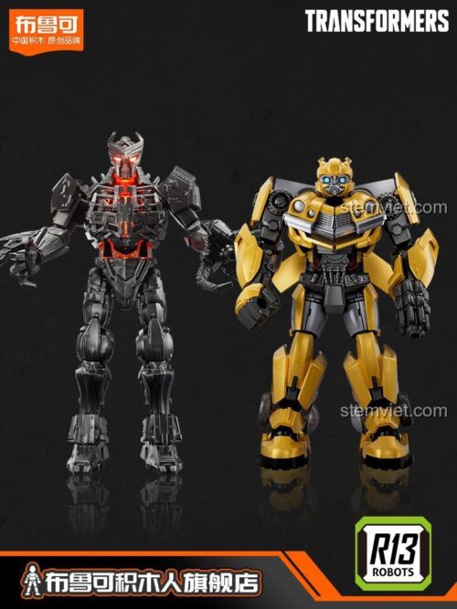 Mô hình BLOKEES 71146 Đại Hoàng Phong và Thiên Tai, robot biến hình Transformers chi tiết cao, đồ chơi cho con trai 10 tuổi.