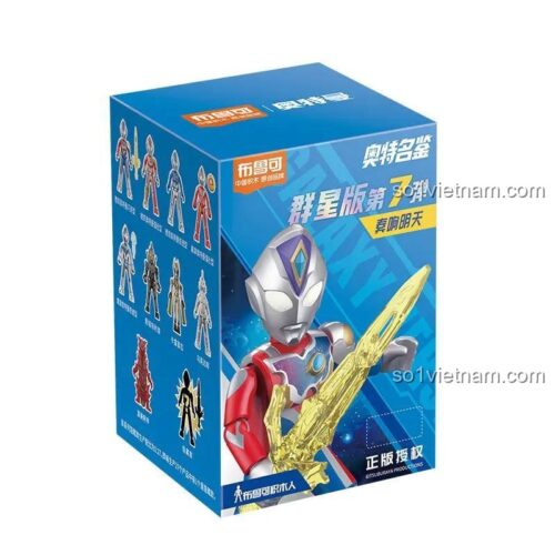 Mô hình Ultraman BLOKEES 71221, hộp đơn Blind Box, chất lượng cao cho bé trai 10 tuổi.