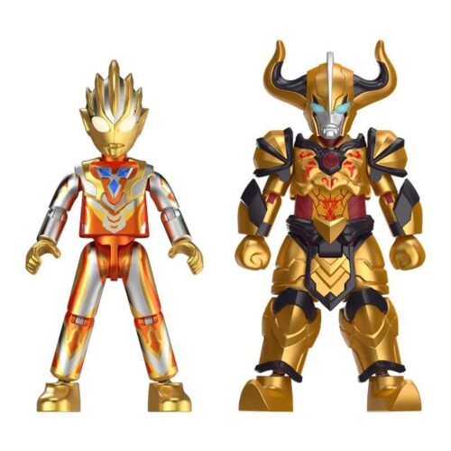 Mô hình Ultraman Tiga và Diavolo phiên bản kim loại