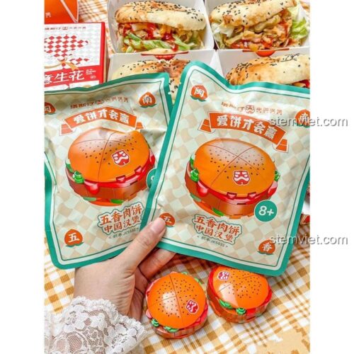 塔斯汀汉堡 bộ lắp ghép JK5632 Cam Nâu Xanh lá