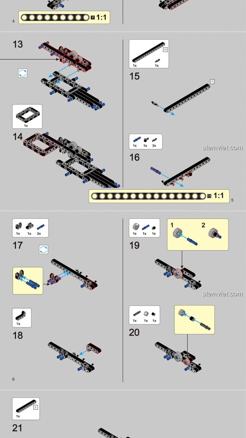 Xe đua hầm hố BrickCool KC011 hướng dẫn lắp ghép BrickCool KC011 Xe đua hầm hố