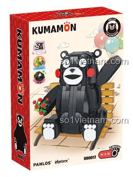 Hộp sản phẩm đồ chơi lắp ghép Gấu Kumamon brixx 880017