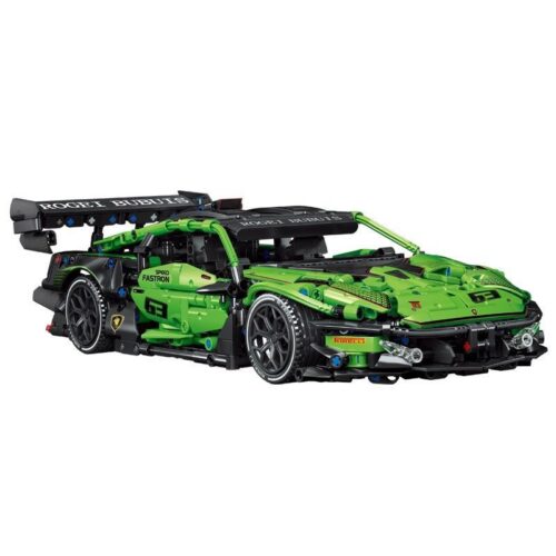 Bộ lắp ghép Xe Đua Lamborghini CACO C019 màu xanh lá, tỉ lệ 1:14, 1644 mảnh ghép, đồ chơi mô hình siêu xe cho con trai 14+ tuổi giá tốt.