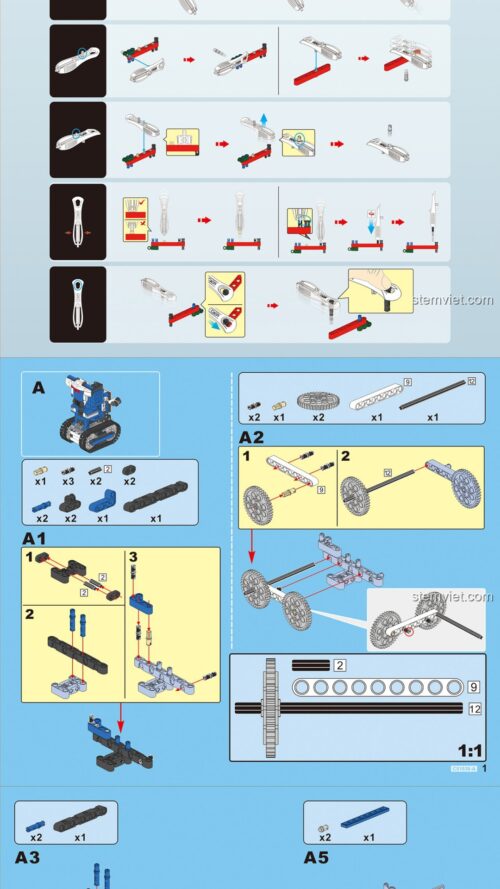 Xe tăng Vua Núi CaDA C51038 hướng dẫn lắp ráp CaDA 51038 Xe tăng Vua Núi