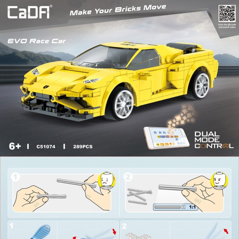 Siêu xe EVO CaDA C51074 hướng dẫn CaDA C51074 Mô hình xe đua EVO