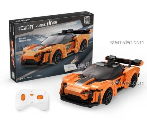 Mô hình xe Blaze Car CaDA C51075 295 mảnh ghép màu cam đen, đồ chơi lắp ráp cho bé trai 6 tuổi, giá tốt