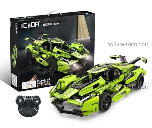 Đồ chơi mô hình CaDA C51306 Xe Đua Thể Thao Blade với hộp sản phẩm và điều khiển từ xa, phù hợp bé trai 6 tuổi, giá tốt.