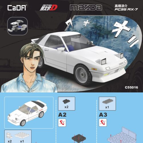 Sách Hướng Dẫn Lắp Ráp CaDA C55016 Xe Đua Mazda RX-7 FC3S của Takahashi Ryosuke