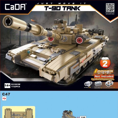Xe tăng chiến đấu chủ lực T-90 CaDA C61003 hướng dẫn lắp ghép CaDA 3 Xe tăng quân đội T-90 tỉ lệ 1:10