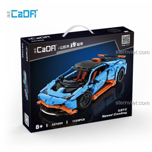 Mô hình hoàn thiện của bộ lắp ráp Siêu xe Speed Cowboy C61050, một món đồ chơi mô hình CaDA hấp dẫn cho bé trai 8 tuổi, giá tốt.