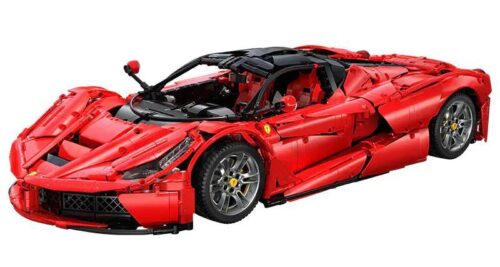 Mô hình xe Ferrari Laferrari Viva Hypercar màu đỏ tỉ lệ 1:8 của CaDA C61505