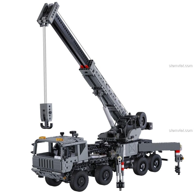 Xe Cẩu Quân Sự CaDA C61507 với cần cẩu mở rộng, đồ chơi mô hình 2686 mảnh, tính năng điều khiển từ xa, phù hợp bé trai đam mê kỹ thuật.