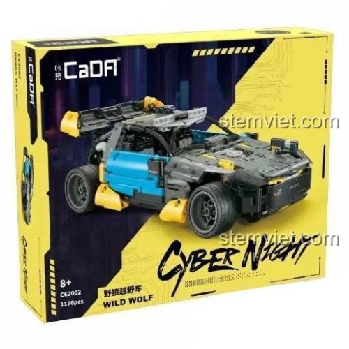 Hộp sản phẩm bộ lắp ráp CaDA C62002 Xe Địa Hình Wild Wolf, đồ chơi lắp ghép Double Eagle 62002, phù hợp bé trai 8 tuổi