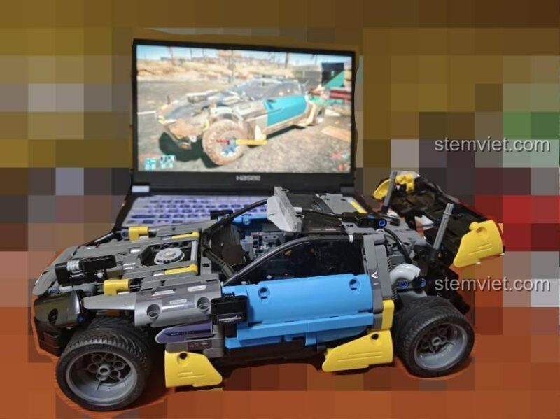 Ảnh review xe địa hình Cyber Night Wild Wolf CaDA C62002 do người dùng chụp, đồ chơi mô hình CaDA chất lượng tốt, giá rẻ