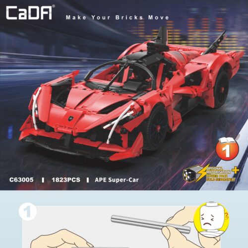 Sách Hướng Dẫn Lắp Ráp CaDA C63005 Siêu xe APE PDF Gốc Chất Lượng Cao