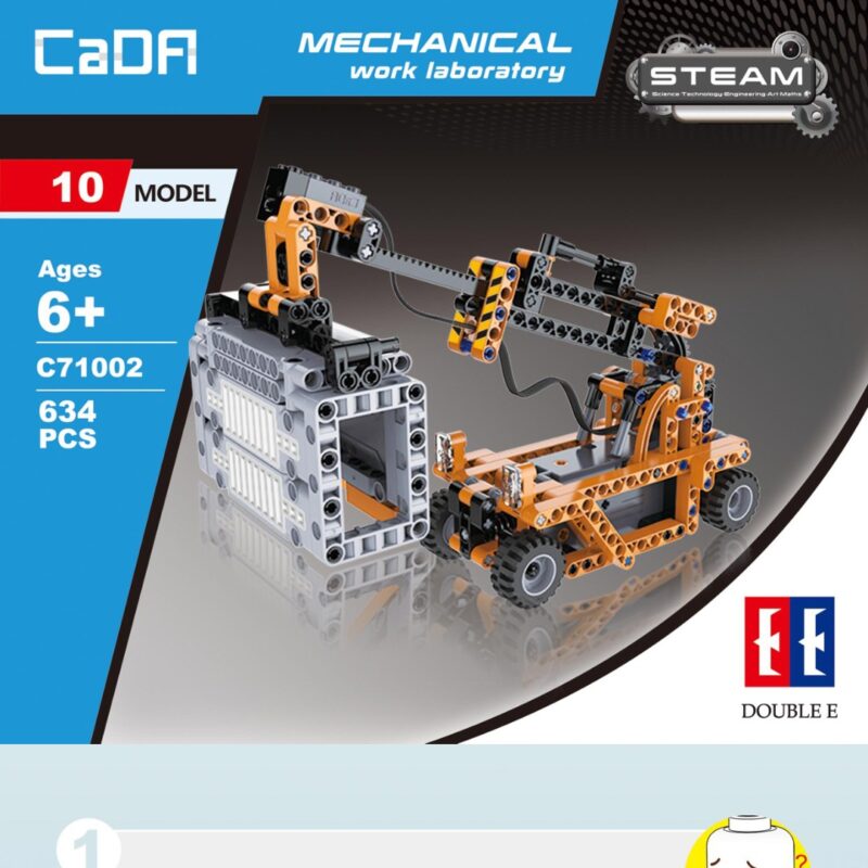 Sách Hướng Dẫn Lắp Ráp CaDA C71002 Phòng Thí Nghiệm Cơ Khí Bến Cảng 10 trong 1 - Sách CaDA C71002 Bộ xe kỹ thuật cảng biển