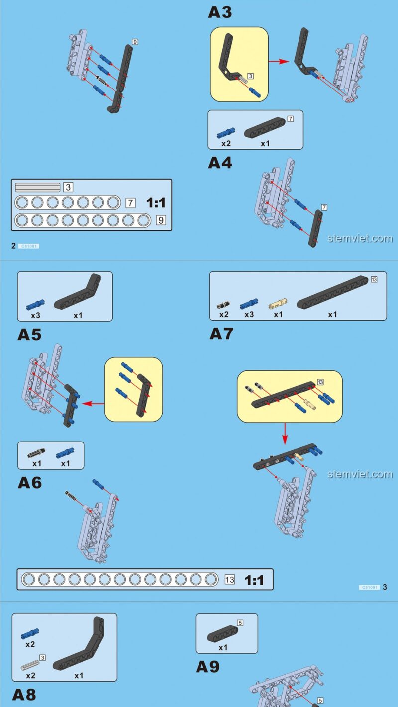 Mô hình súng AK-47 CaDA C81001 - Sách lắp ghép CaDA 1001 Súng ráp AK-47 - Hướng dẫn lắp ráp CaDA C81001 Súng AK-47 - Hướng dẫn CaDA C81001 Súng lắp ráp AK-47