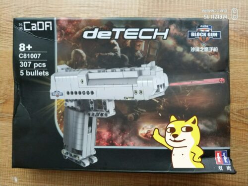Hộp đồ chơi lắp ráp súng lục Desert Eagle CaDA C81007 cho bé trai 8 tuổi, giá rẻ.
