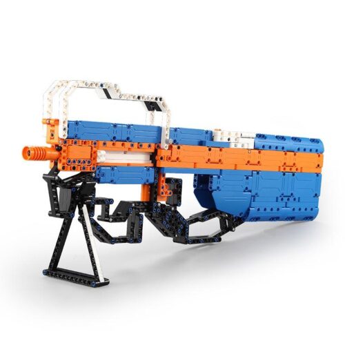 Bộ đồ chơi Súng tiểu liên P90 CaDA C81003, mô hình súng P90 bắn chun cho bé trai 8 tuổi, đồ chơi lắp ráp chất lượng cao.