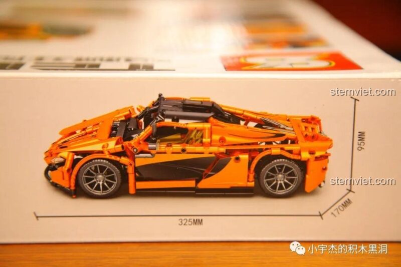 Thông tin cơ bản bộ lắp ráp McLaren P1 Cada SY 8602, đồ chơi mô hình siêu xe P1, 950 mảnh ghép, tỉ lệ 1:14.