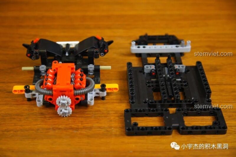 Các mảnh ghép từ túi số 1 của bộ lắp ráp McLaren P1 Cada SY 8602, đồ chơi mô hình siêu xe P1.