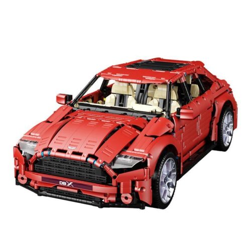 Mô hình lắp ráp siêu xe Aston Martin DBX T5024B màu đỏ tỉ lệ 1:8. Bộ đồ chơi CaDA chất lượng cao cho bé trai 14 tuổi.