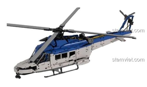 đồ chơi mô hình Carolyn CJ-2006A Trực Thăng Cứu Hộ Lớn Blue Falcon, thể hiện thiết kế chân thực và cơ cấu phức tạp, dành cho con trai 14 tuổi.