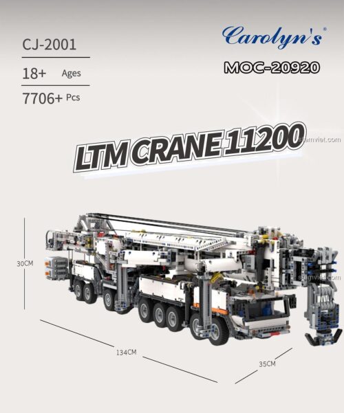 Đồ chơi mô hình Cần cẩu Liebherr LTM 11200 kích thước lớn, đồ chơi xây dựng kỹ thuật cao cấp cho người lớn, đáng tiền
