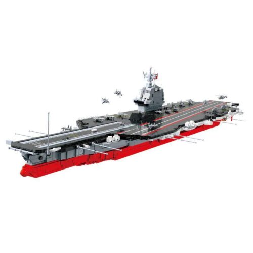 Bộ lắp ghép CAYI 22032 Tàu Sân Bay Phúc Kiến khổng lồ, đồ chơi mô hình cho bé trai 6 tuổi, giá tốt.