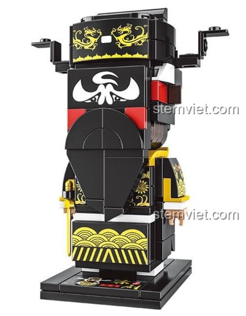 Mô hình Kinh kịch Chính Tịnh CAYI 10036, đồ chơi lắp ráp Nhân vật Kinh kịch, bộ lắp ghép Phương đầu tử, đồ chơi xây dựng cho bé 6 tuổi, chất lượng cao