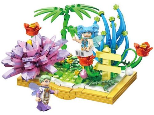 Bộ lắp ghép Vườn hoa tiên tộc CAYI 13031 với 2 minifigure tiên nữ xinh đẹp, màu sắc tươi sáng, phù hợp bé gái 6 tuổi, giá tốt.