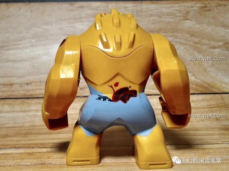 Mặt sau của bigfig Tyrant, cho thấy chi tiết cơ bắp và các vết thương.